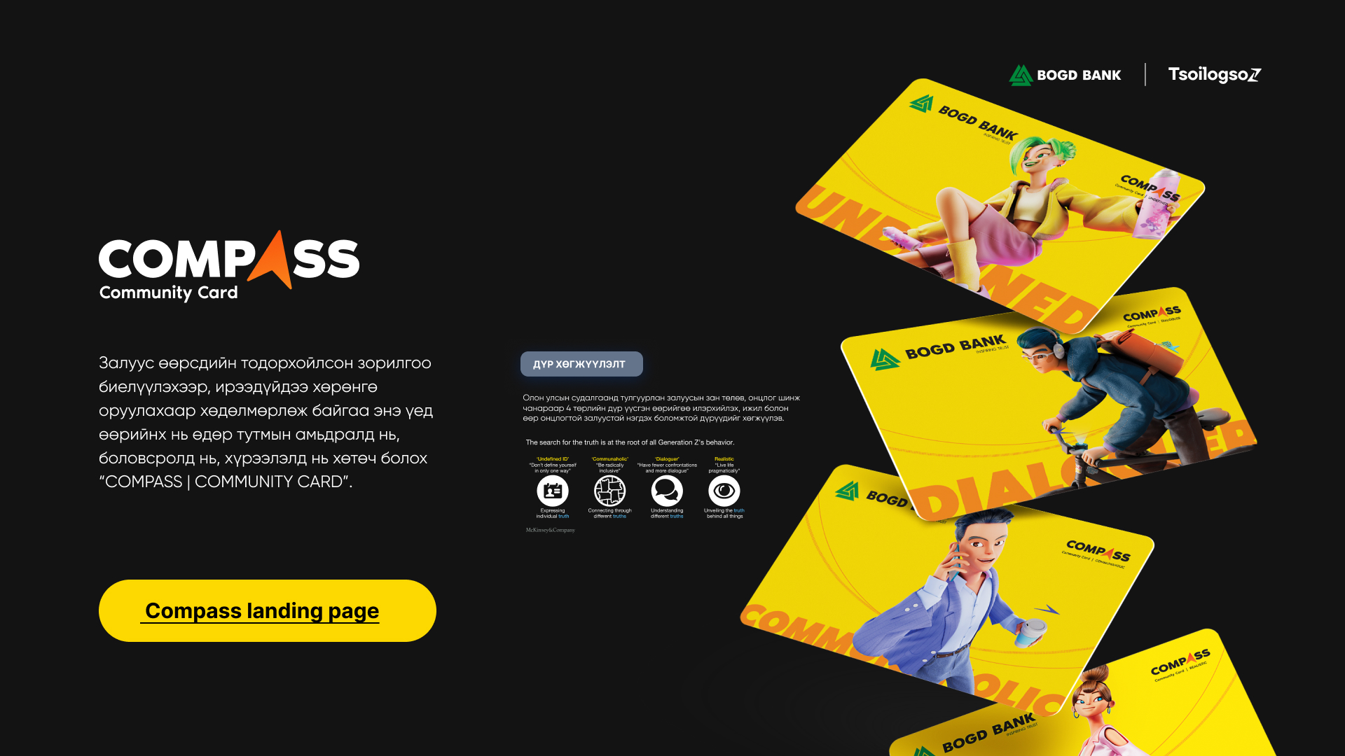Compass community card